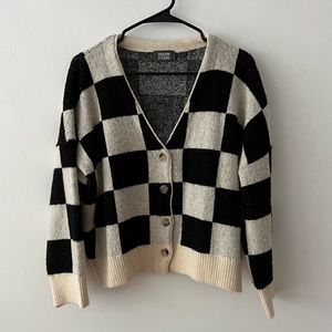 Checkered Cardigan